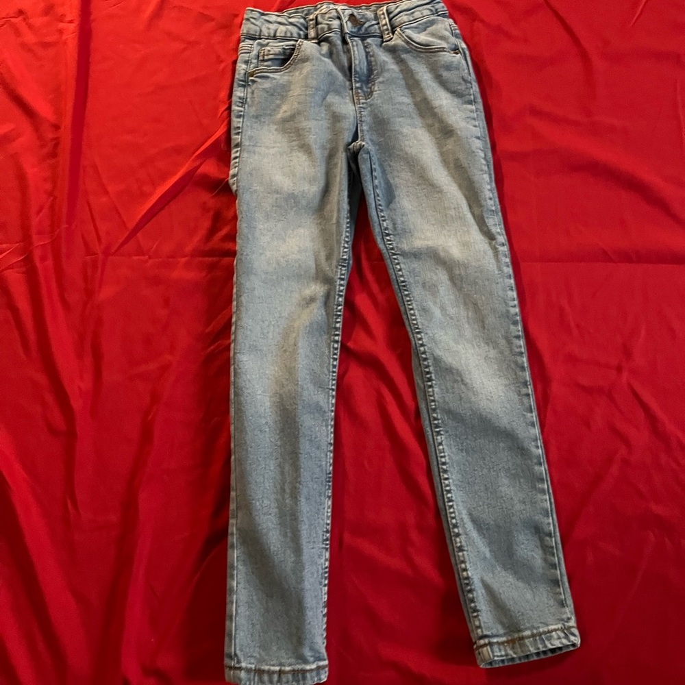 Stylish Blue Kids' Jeans W Adjustable waist Sz 9-10
